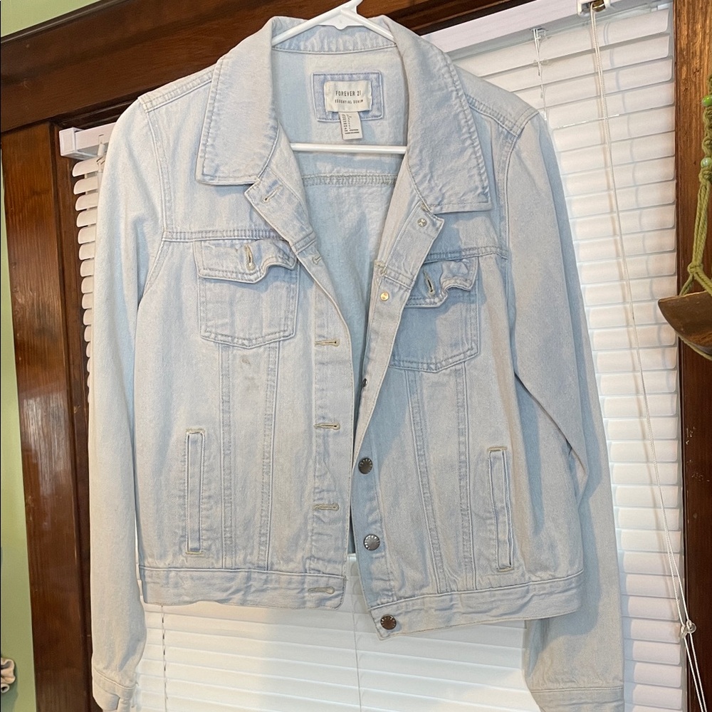 Forever 21 Light Blue Jean Jacket